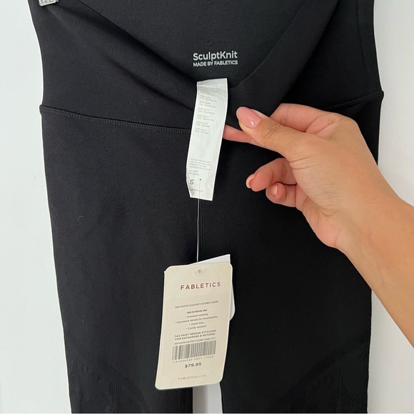 Fabletics black HIGH-WAISTED SCULPTKNIT CAMO  LEGGING size S - Picture 6 of 10